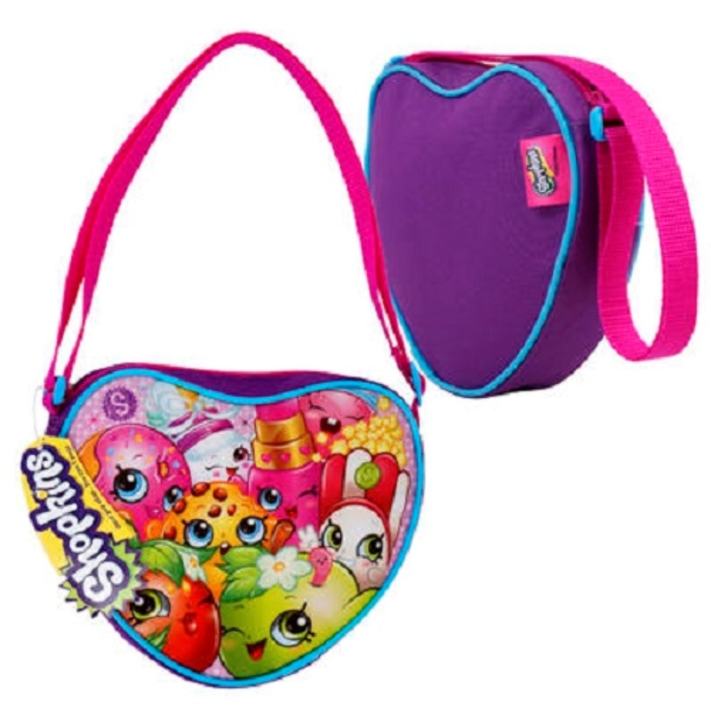 New Kids Shopkins Heart Purse Cross Body Bag